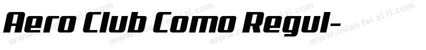 Aero Club Como Regul字体转换